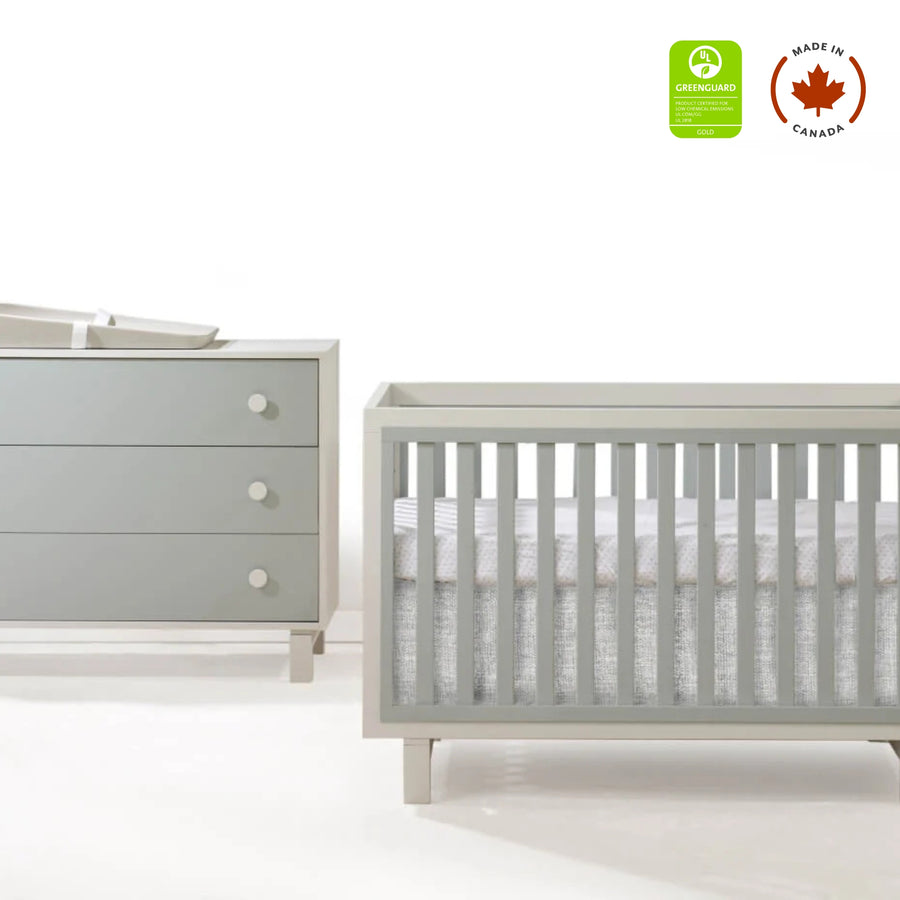 Tulip - Bjorn Classic Crib and 3 Drawer Dresser XL (sold as a set only) - Latte / Sage Tulip - Nursery Furniture Sets - TU6501 - 18 - SET Tiny Toes in Dreamland