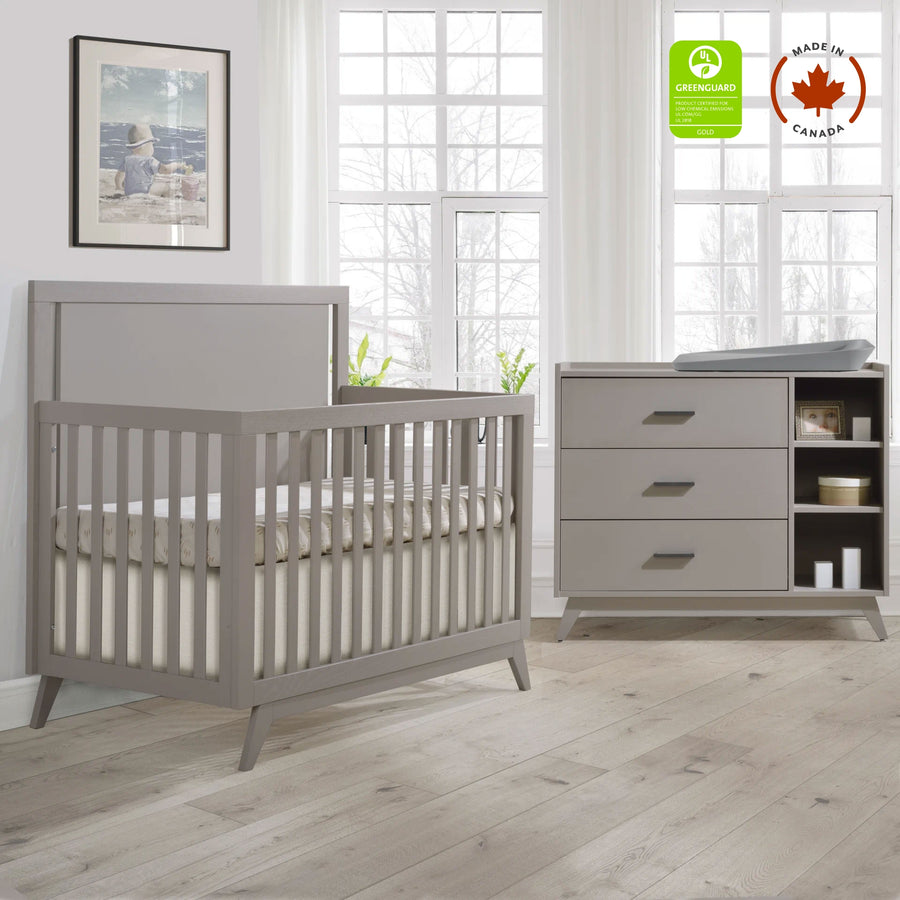Tulip - Sissi Crib - to - double and Combo Dresser (sold as a set only) - Greige Tulip - Nursery Furniture Sets - TU3503.28 - TU3530.28 - SET Tiny Toes in Dreamland