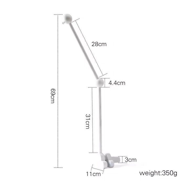 Baby Mobile Arm - Quality and Easy Installation - White Gift of Nature - Baby Mobile Arm - CloudBracket - White - 01 Tiny Toes in Dreamland