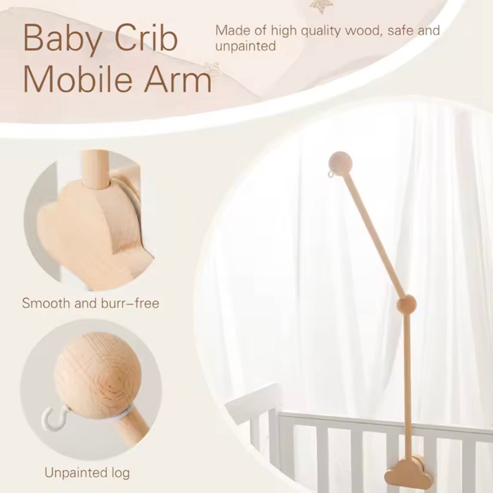 Baby Mobile Arm - Quality and Easy Installation - White Gift of Nature - Baby Mobile Arm - CloudBracket - White - 01 Tiny Toes in Dreamland
