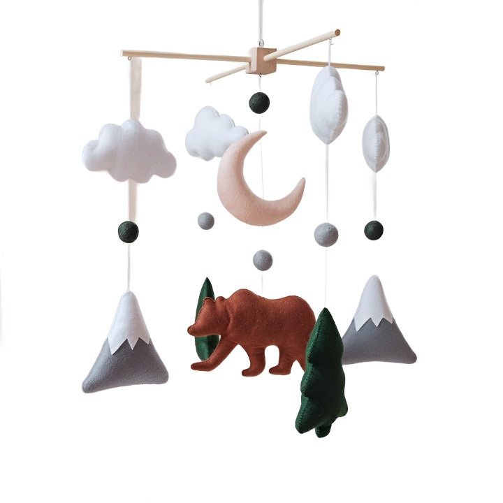 ChilDreams - Woodland Nursery Mobile - Baby Crib Mobile - Forest Mobile - Tiny Toes in Dreamland