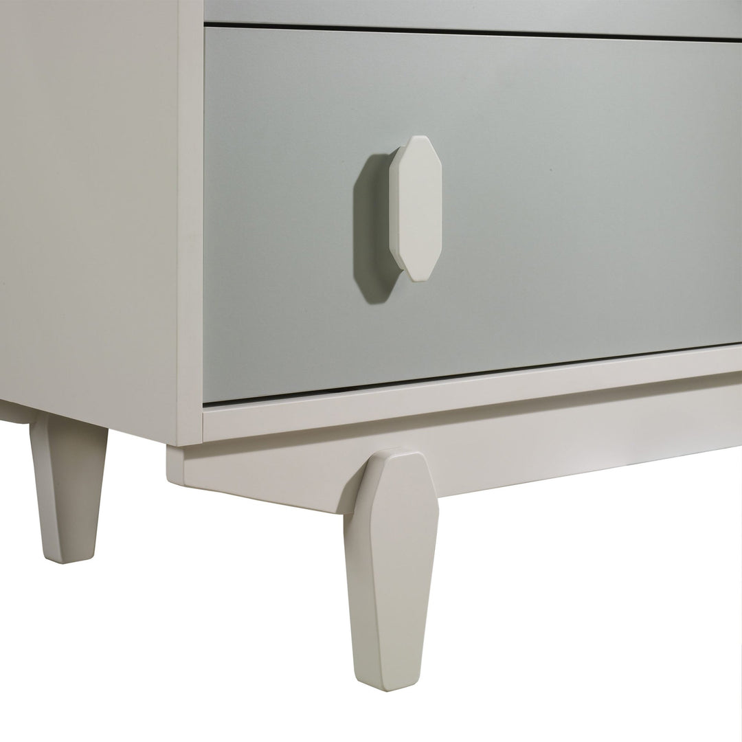 Tulip - Tate Classic Crib and 3 Drawer Dresser XL (set only) - Latte/Sage Tulip - Nursery Furniture Sets - TU9501.18 - TU9534.18 - SET Tiny Toes in Dreamland