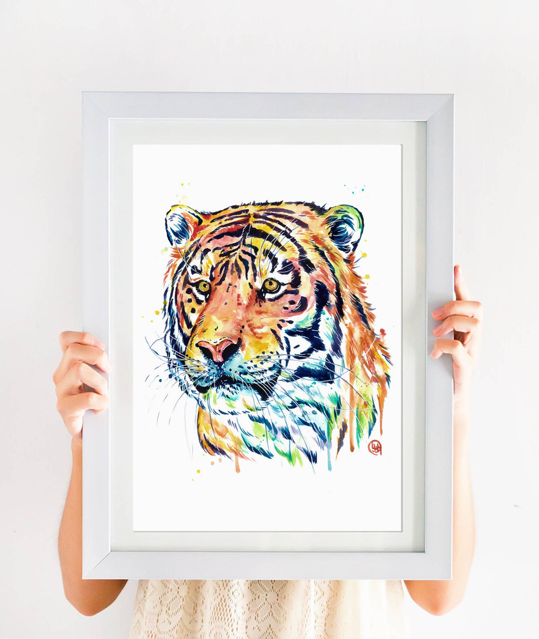 Whitehouse Art - Tigre - Art Print, Zoo Animal, Jungle sauvage, Safari