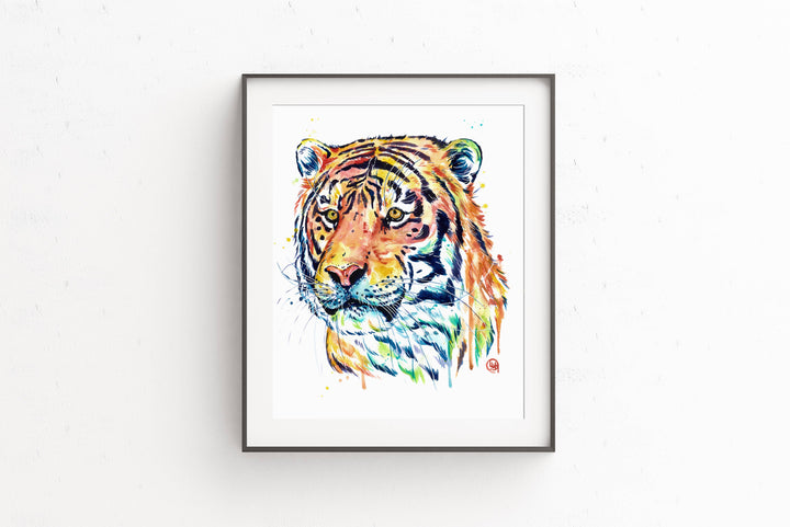 Whitehouse Art - Tigre - Art Print, Zoo Animal, Jungle sauvage, Safari