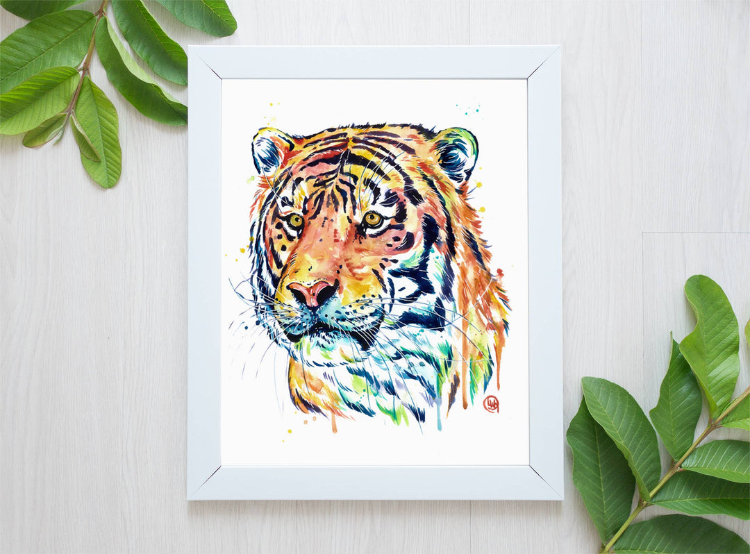 Whitehouse Art - Tigre - Art Print, Zoo Animal, Jungle sauvage, Safari