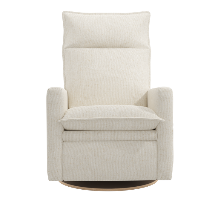 Jaymar BB - ARYA Upholstered Swivel Glider &amp; Recliner with Footrest - Henequen Ivory