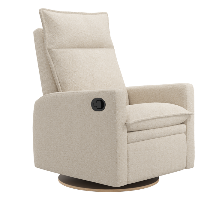 Jaymar BB - ARYA Upholstered Swivel Glider &amp; Recliner with Footrest - Beyond Sheep