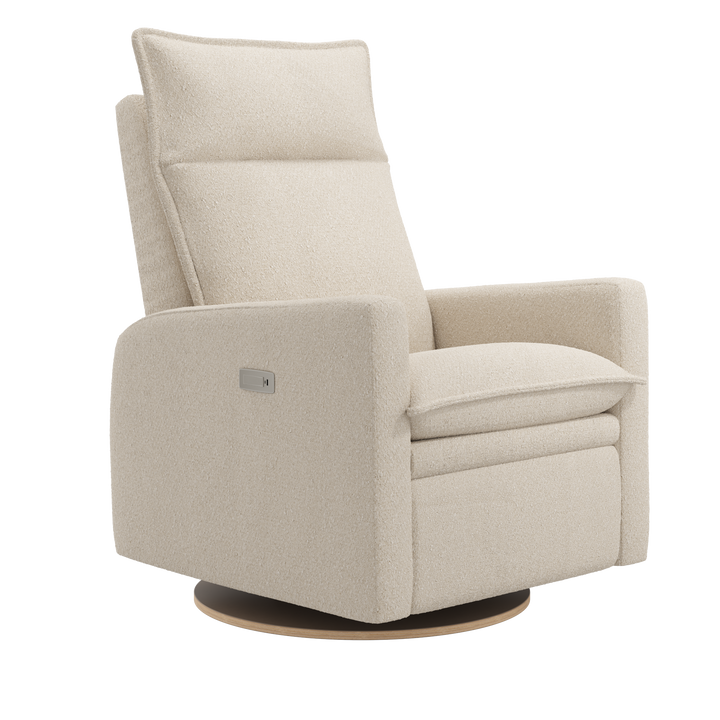 Jaymar BB - ARYA Upholstered Swivel Glider &amp; Recliner with Footrest - Beyond Sheep