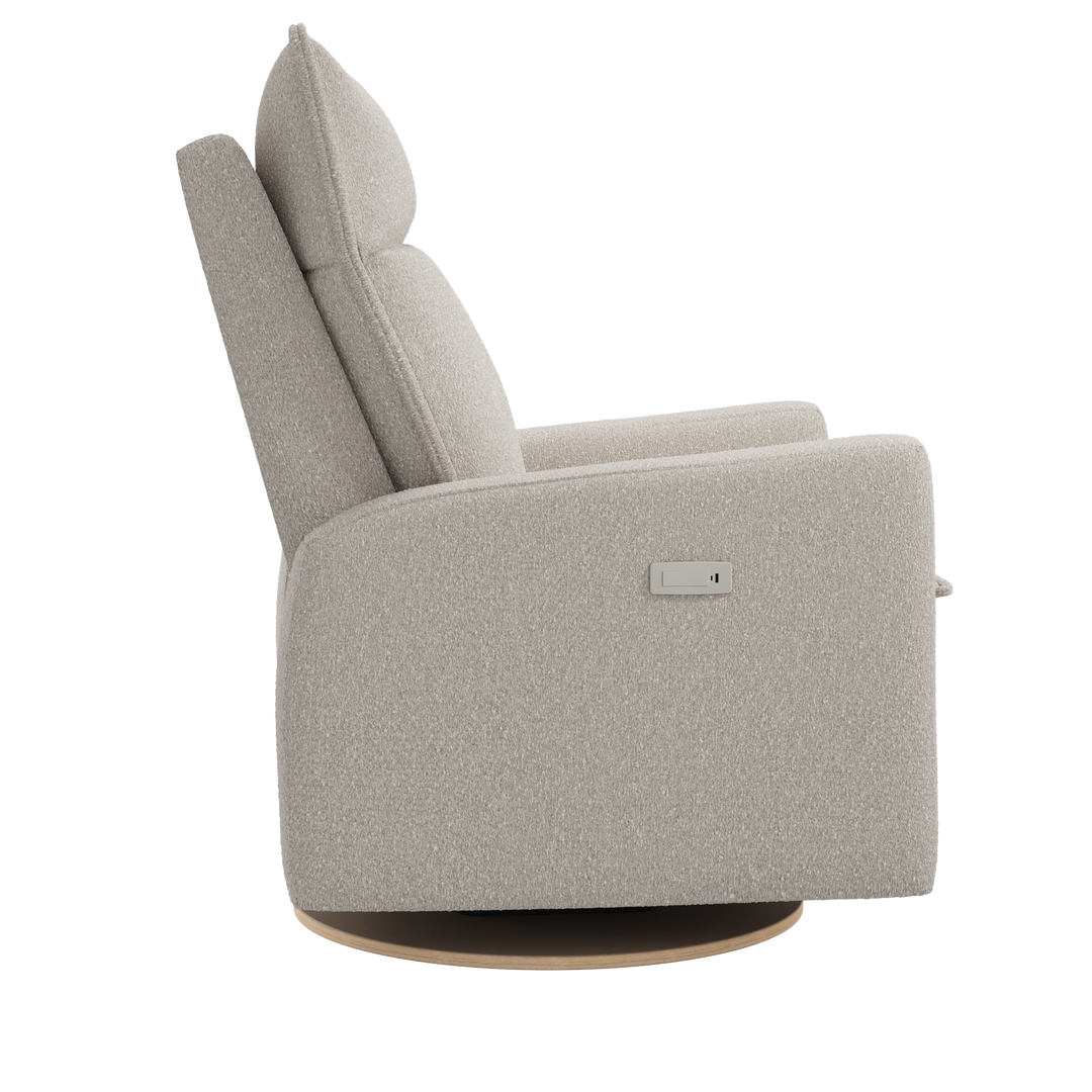 Jaymar BB - ARYA Upholstered Swivel Glider &amp; Recliner with Footrest - Beyond Sheep