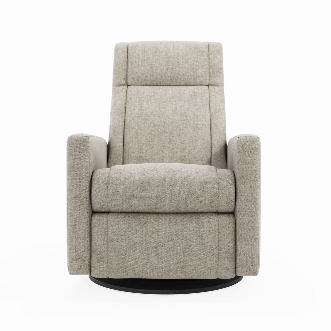 Jaymar BB - Nelly 521/525 Upholstered Swivel Glider &amp; Recliner with Footrest - Breather Driftwood