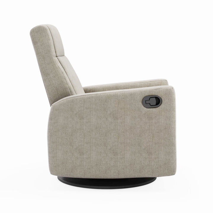Jaymar BB - Nelly 521/525 Upholstered Swivel Glider &amp; Recliner with Footrest - Breather Driftwood
