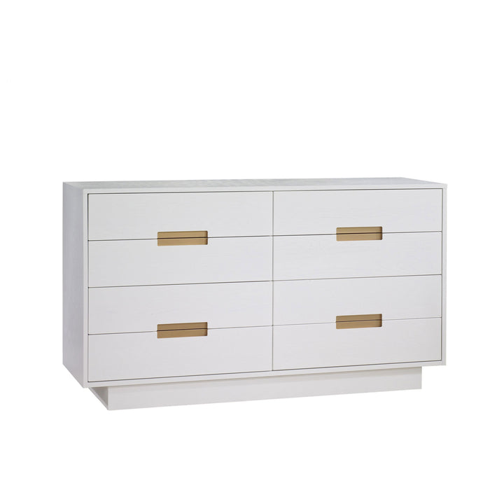 Natart - Commode Como King 65'' (avec 8 tiroirs au lieu de seulement 6) - Blanc