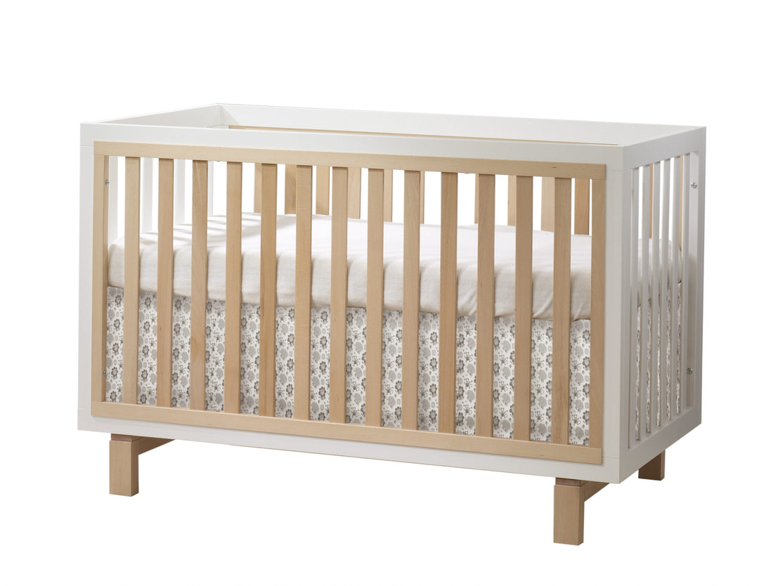 Tulip - Bjorn Classic Crib and 3 Drawer Dresser XL (sold as a set only) - White / Natural Tulip - Nursery Furniture Sets - TU6501 - 19 - SET Tiny Toes in Dreamland