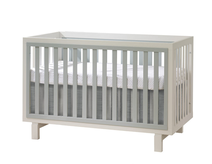 Tulip - Bjorn Classic Crib and 3 Drawer Dresser XL (sold as a set only)  -  Latte / Sage