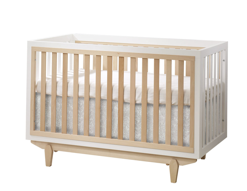 Tulip - Tate Classic Crib and 3 Drawer Dresser XL (sold as a set only) - White / Natural Tulip - Nursery Furniture Sets - TU9501.19 - TU9534.19 - SET Tiny Toes in Dreamland