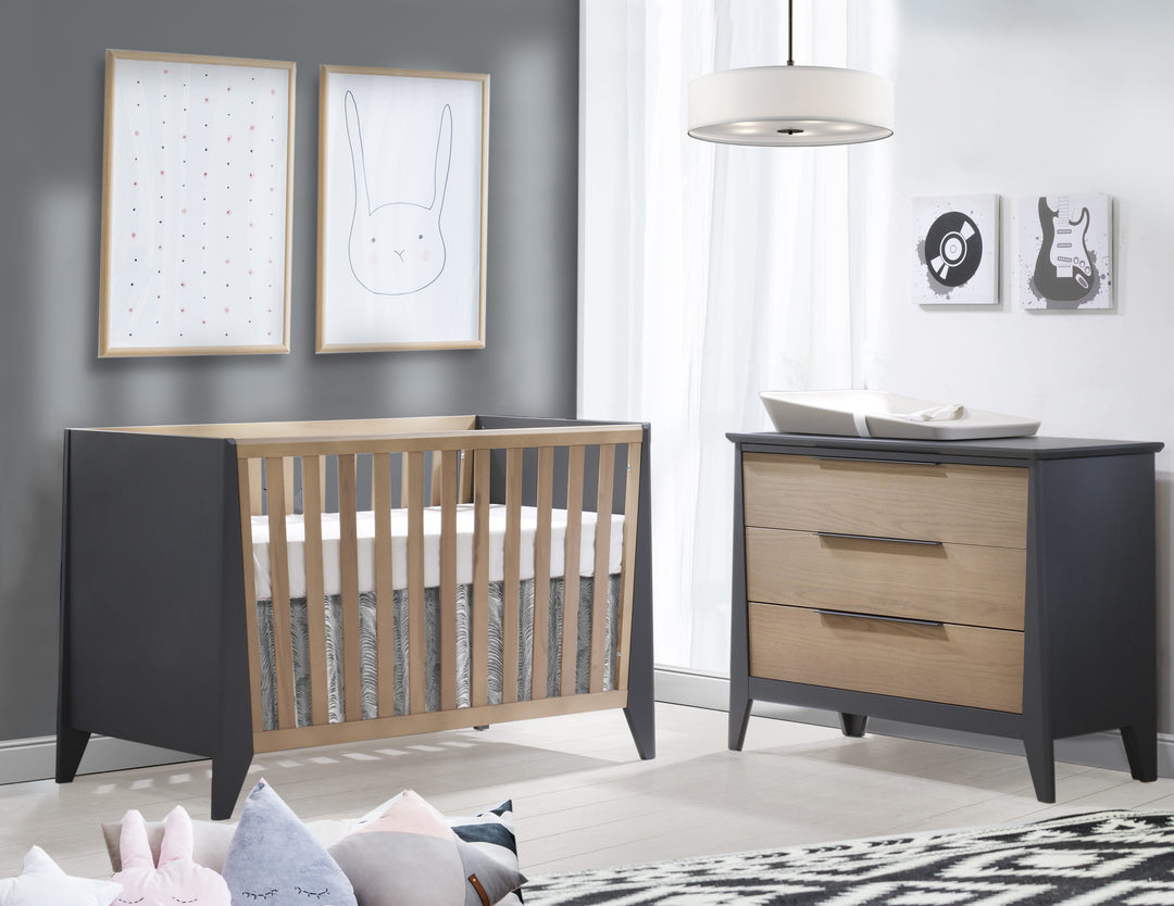 Nest Juvenile - Flexx Premium Classic crib - Graphite/Natural Wheat