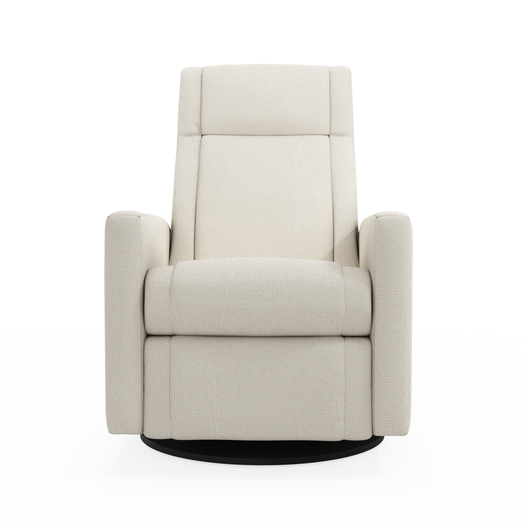 Jaymar BB - Nelly 521/525 Upholstered Swivel Glider &amp; Recliner with Footrest - Henequen Ivory