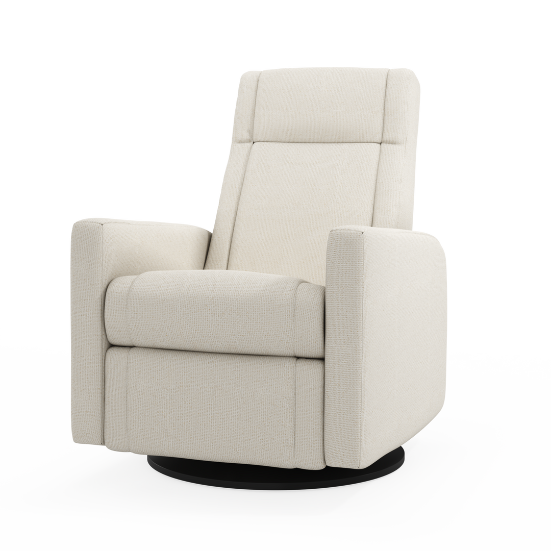 Jaymar BB - Nelly 521/525 Upholstered Swivel Glider &amp; Recliner with Footrest - Henequen Ivory
