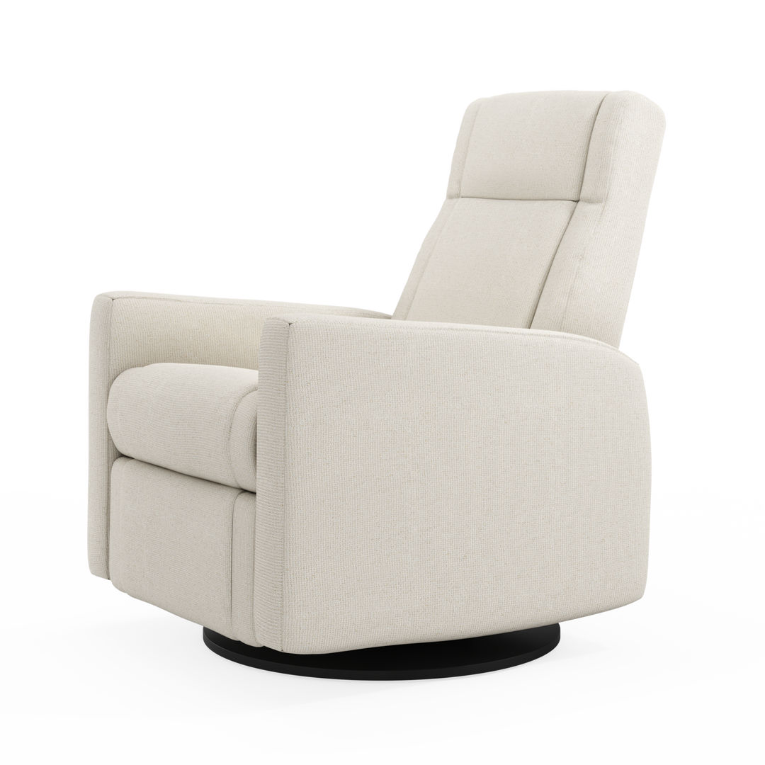 Jaymar BB - Nelly 521/525 Upholstered Swivel Glider &amp; Recliner with Footrest - Henequen Ivory