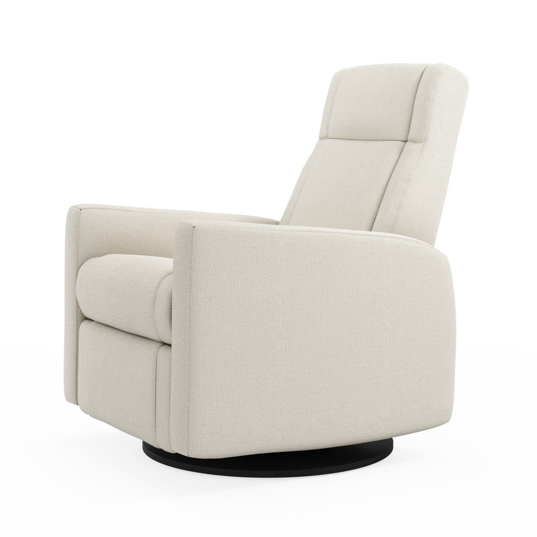 Jaymar BB - Nelly 521/525 Upholstered Swivel Glider &amp; Recliner with Footrest - Henequen Ivory