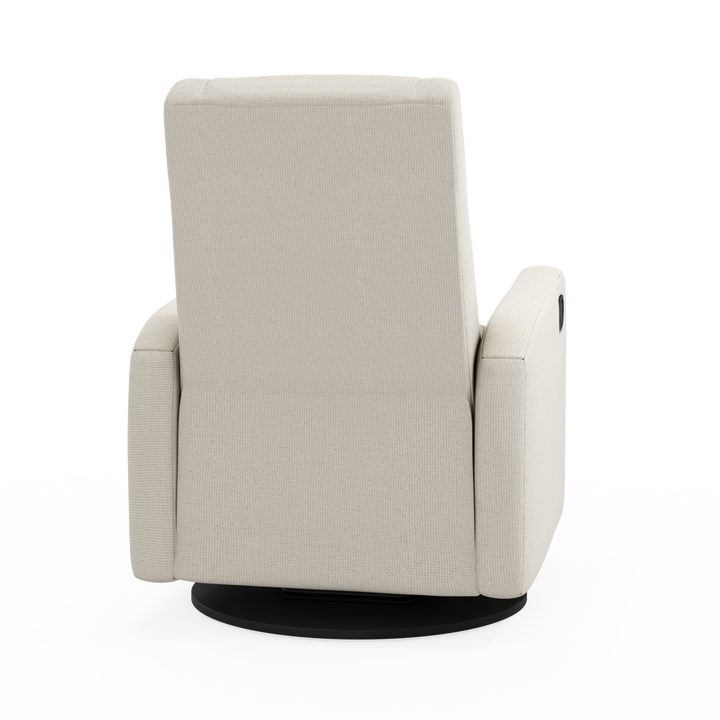 Jaymar BB - Nelly 521/525 Upholstered Swivel Glider &amp; Recliner with Footrest - Henequen Ivory
