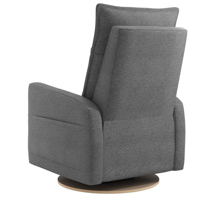Jaymar BB - ARYA Upholstered Swivel Glider &amp; Recliner with Footrest - Nexus Charcoal