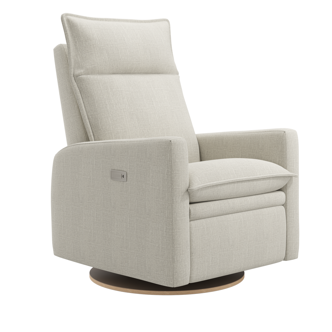 Jaymar BB - ARYA Upholstered Swivel Glider &amp; Recliner with Footrest - Nubia fabric