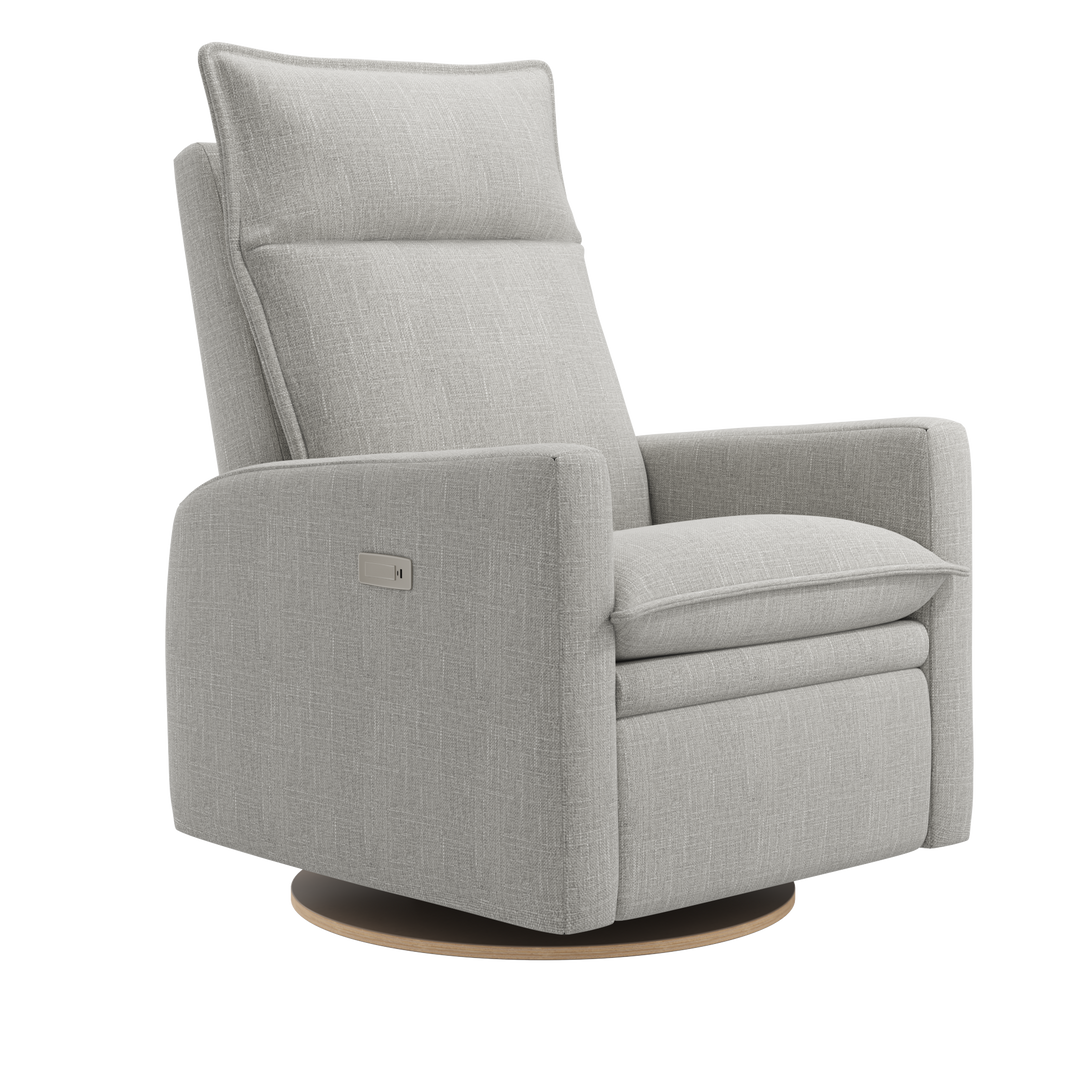 Jaymar BB - ARYA Upholstered Swivel Glider &amp; Recliner with Footrest - Nubia fabric