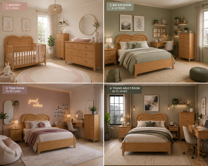 Natart - Greta Double Dresser 54" - Wheat