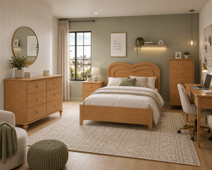 Natart - Greta Double Dresser 54" - Wheat