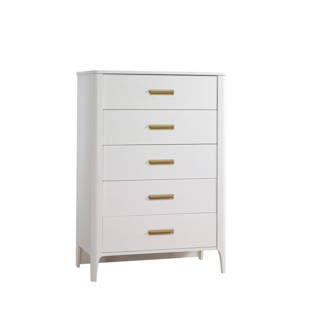 Natart Juvenile - Palo 5 Drawer Tall Chest - White