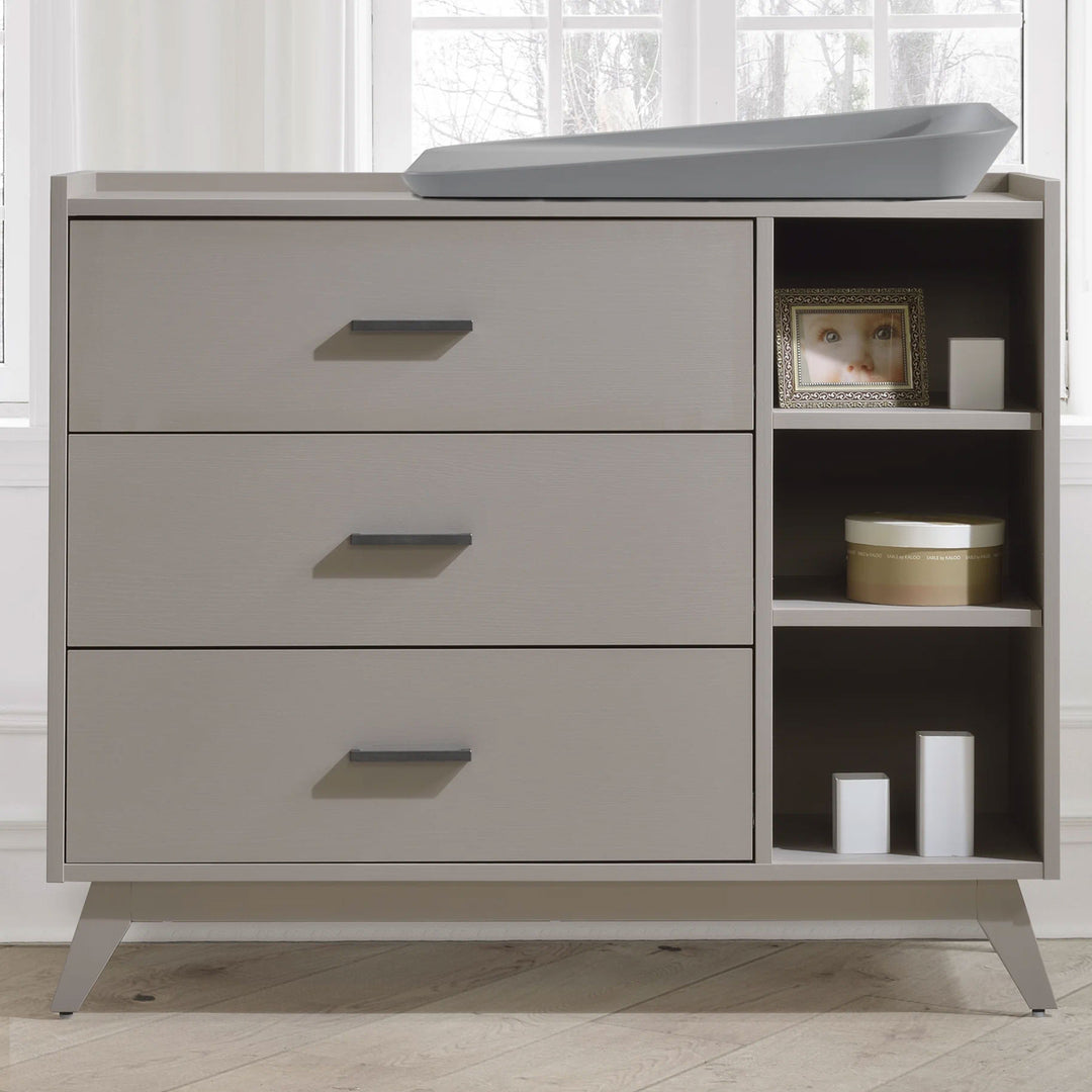 Tulip - Sissi Crib-to-double and Combo Dresser (sold as a set only)  - Greige