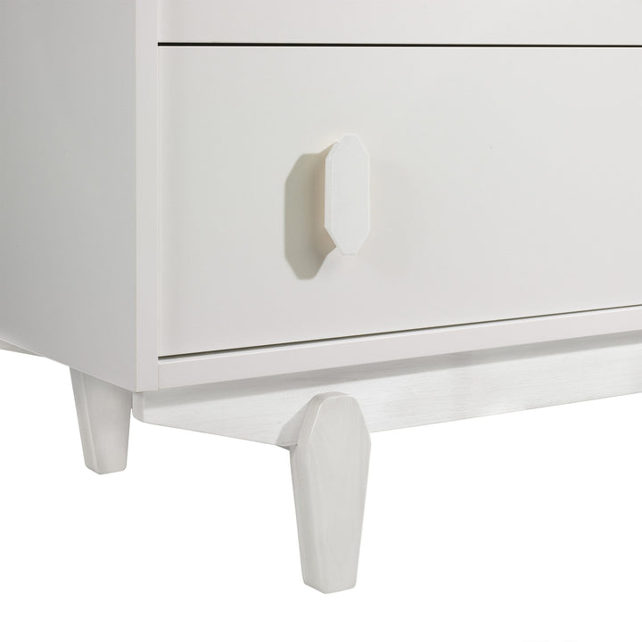 Tulip - Tate Classic Crib and 3 Drawer Dresser XL (sold as a set only) - All White Tulip - Nursery Furniture Sets - TU9501.21 - TU9534.21 - SET Tiny Toes in Dreamland