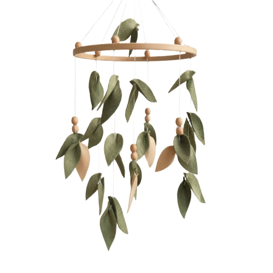 ChilDreams - Forest Crib Mobile, Leaf Baby Mobile, Minimalist Baby Crib ChilDreams - Mobiles - CD_MButterfly_Forest_Leaf_Mobile Tiny Toes in Dreamland