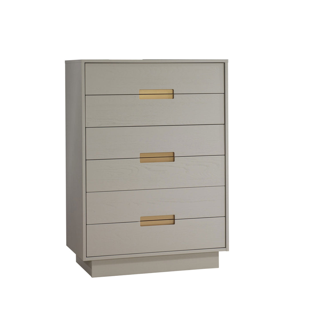 Natart - Como 6 Drawer Tall Chest (with 6 drawers instead of only 5) - Dove