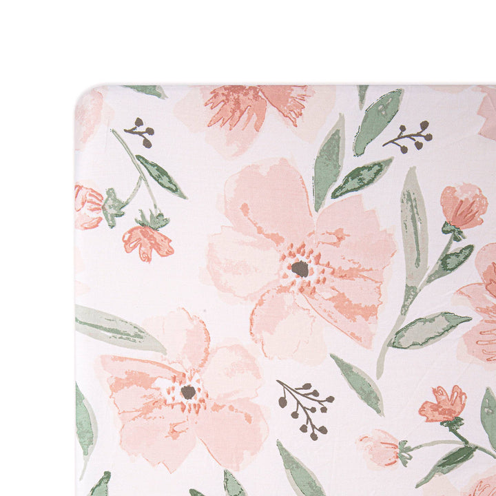 Crane Baby - Parker Crib Sheet (Floral) - Tiny Toes in Dreamland