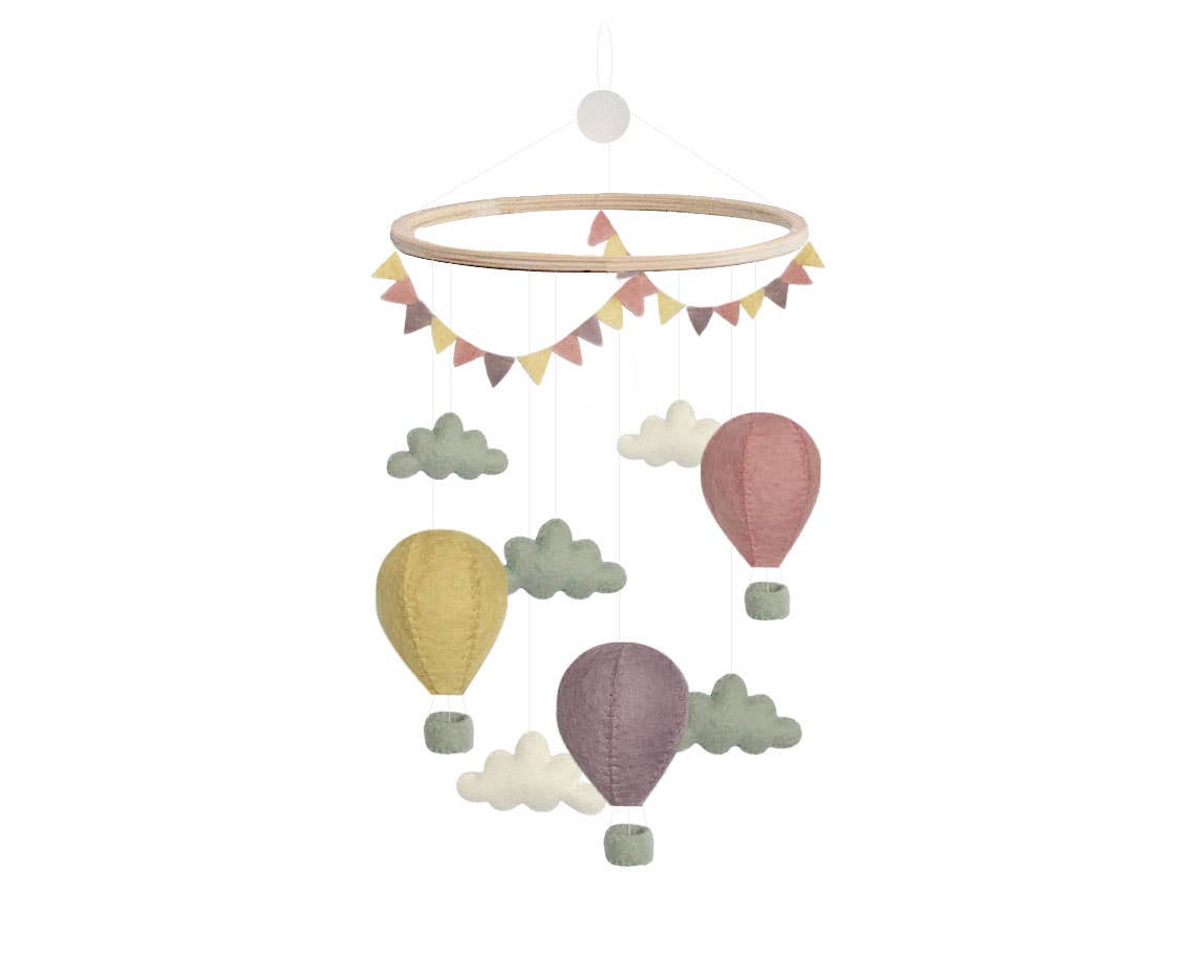 Gamcha - Mobile, Airballoons, Pastel Gamcha - Mobiles - GAMCHA_Mobile_Airballoons_Pastel Tiny Toes in Dreamland
