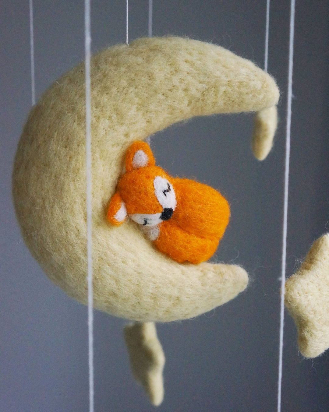 Gamcha - Mobile, Fox/Moon Gamcha - Mobiles - Gamcha_Mobile_Fox_Moon_Orange Tiny Toes in Dreamland