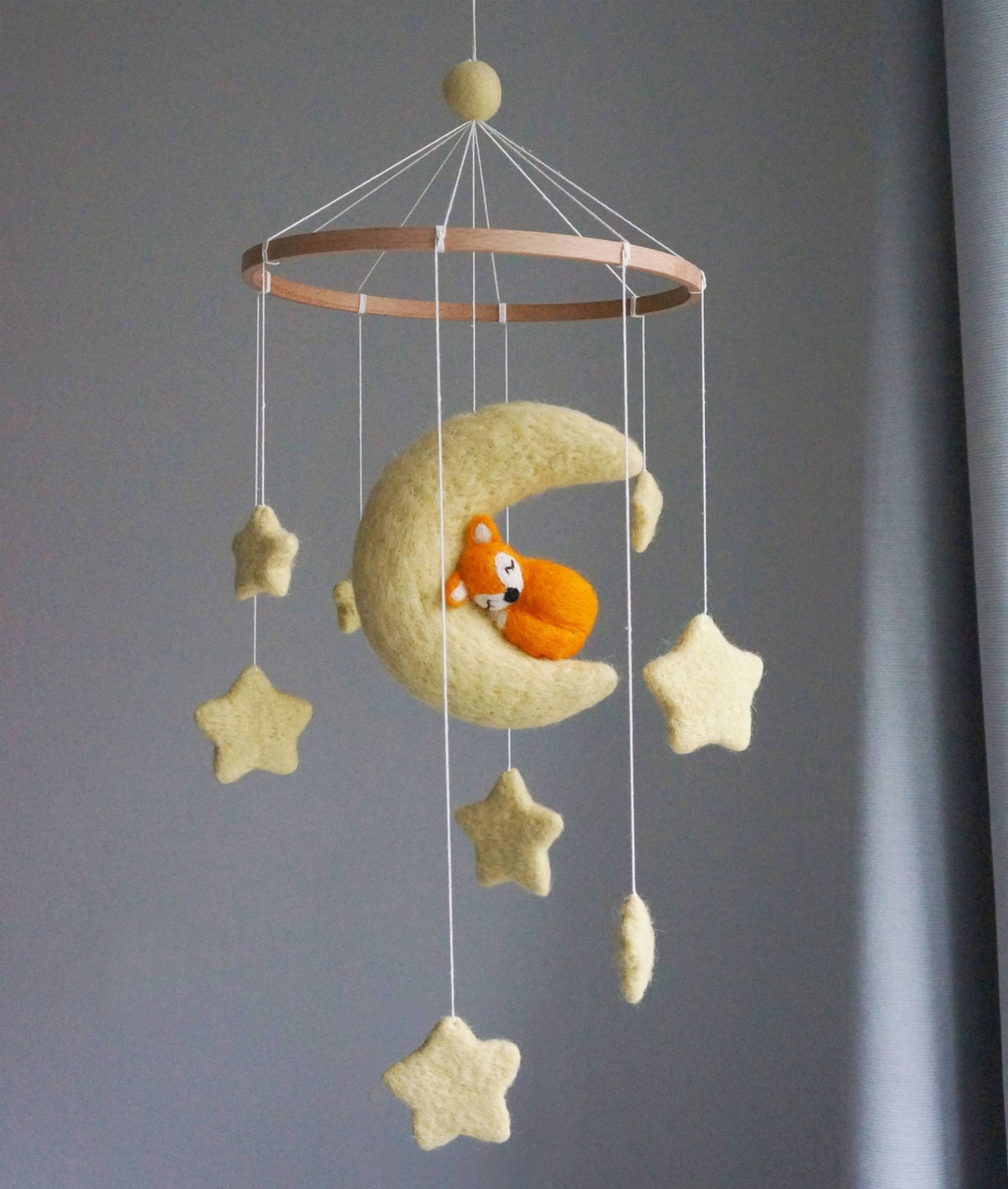 Gamcha - Mobile, Fox/Moon Gamcha - Mobiles - Gamcha_Mobile_Fox_Moon_Orange Tiny Toes in Dreamland