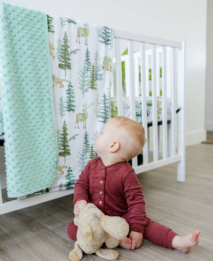 Honey Lemonade - Baby & Toddler Minky Blanket - In The Woods - Tiny Toes in Dreamland