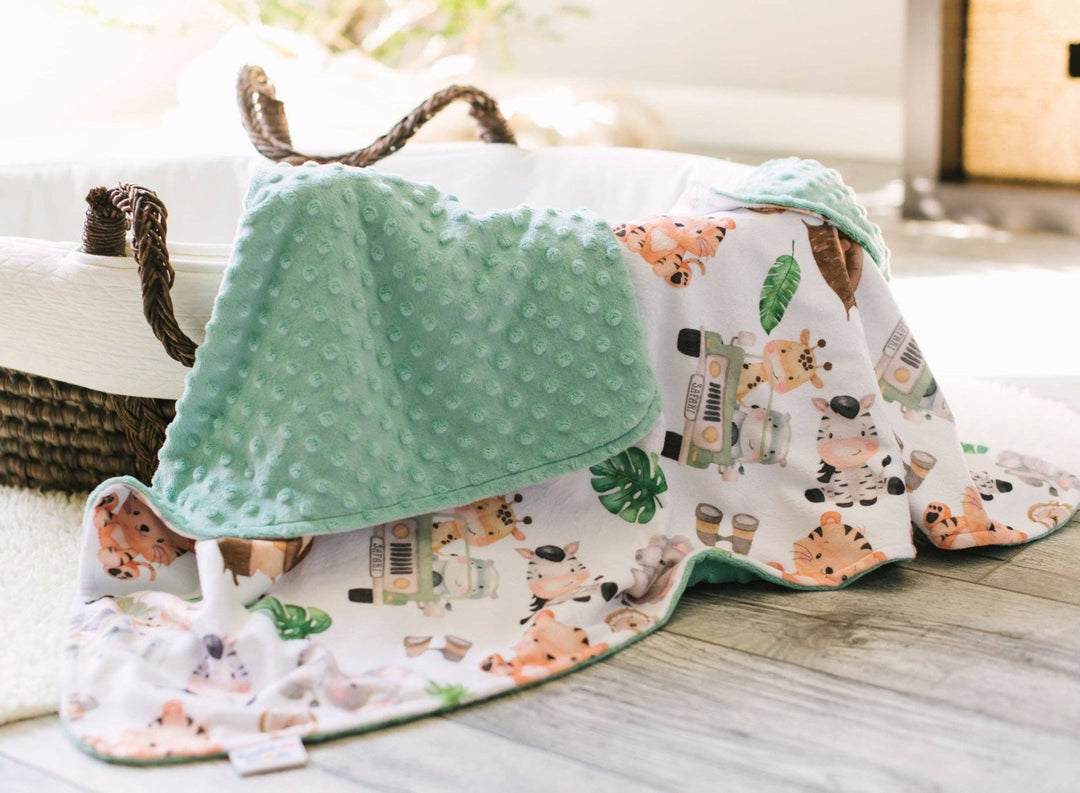 Honey Lemonade - Premium Baby & Toddler Minky Blanket - Safari - Tiny Toes in Dreamland