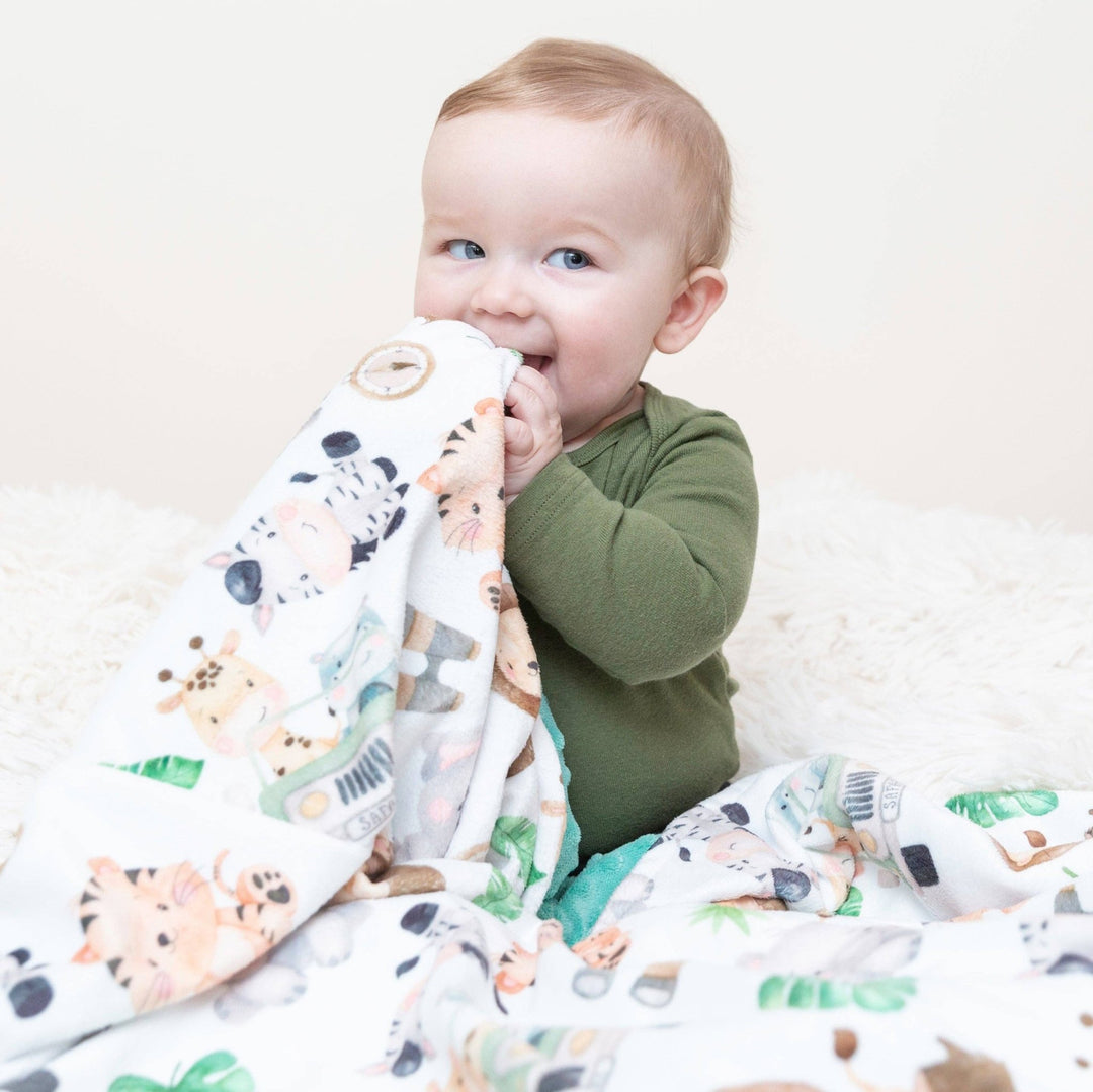 Honey Lemonade - Premium Baby & Toddler Minky Blanket - Safari - Tiny Toes in Dreamland