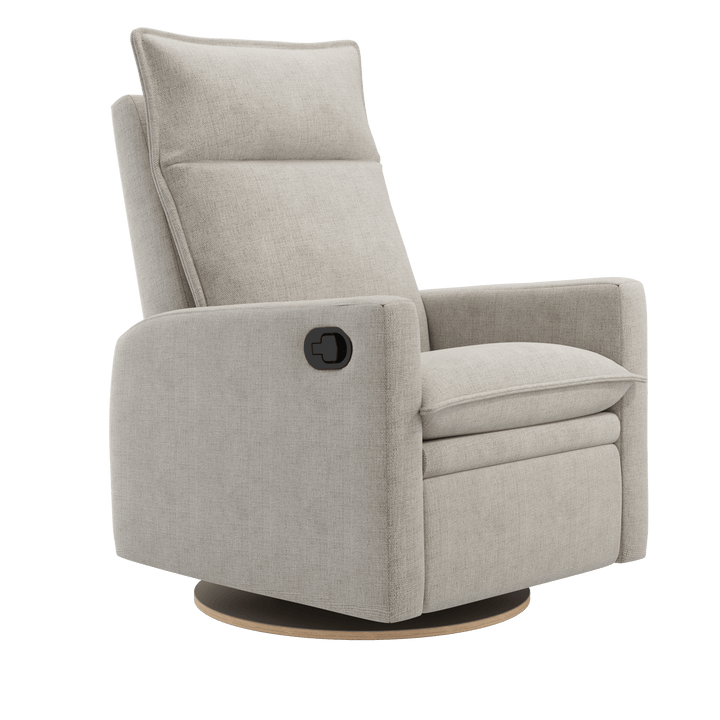 Jaymar BB - ARYA Upholstered Swivel Glider &amp; Recliner with Footrest - Breather Driftwood Jaymar BB - Nursery Glider - 522-273-0773-056 Tiny Toes in Dreamland