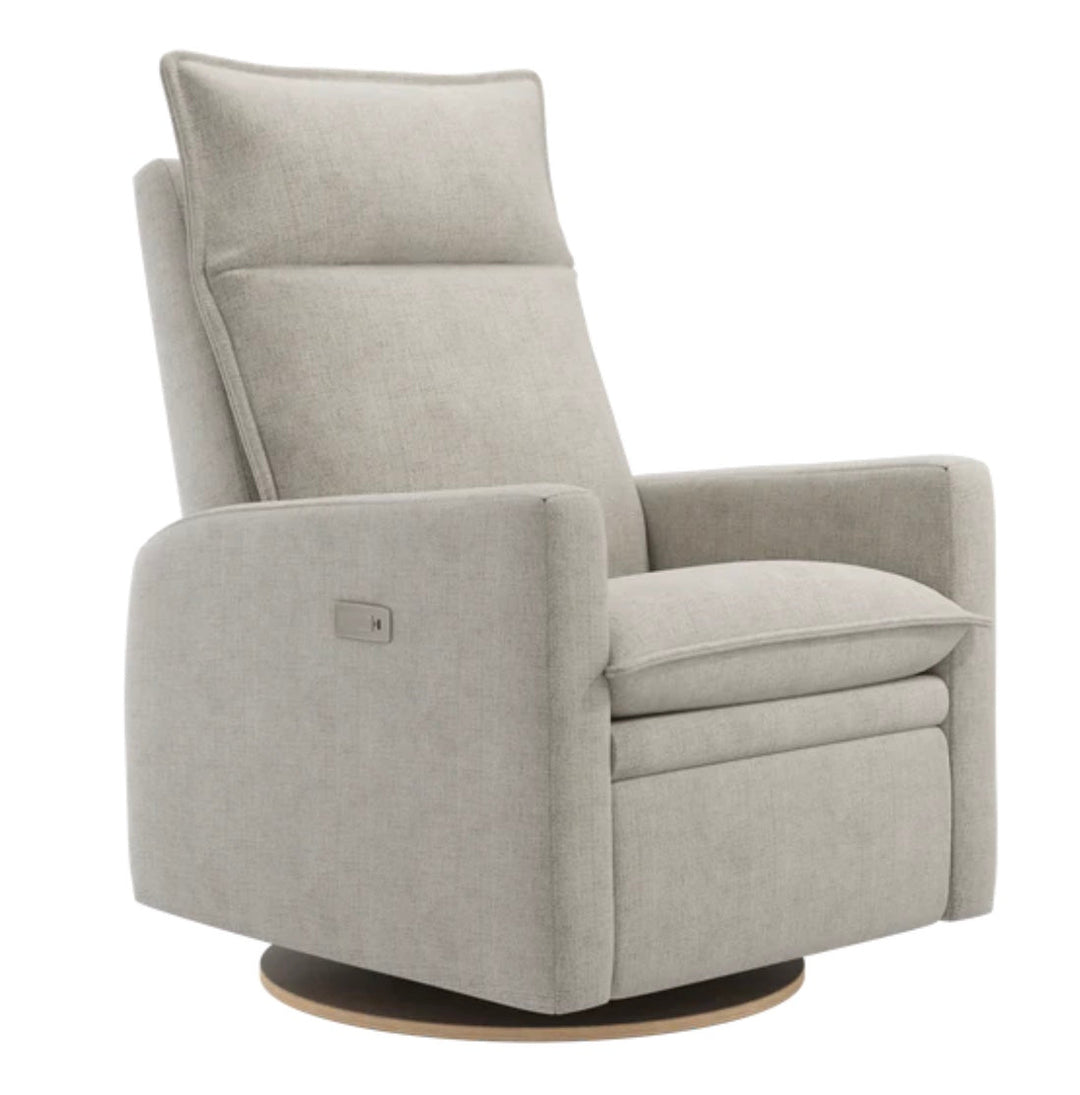 Jaymar BB - ARYA Upholstered Swivel Glider &amp; Recliner with Footrest - Breather Driftwood Jaymar BB - Nursery Glider - 526-273-0773-056 Tiny Toes in Dreamland