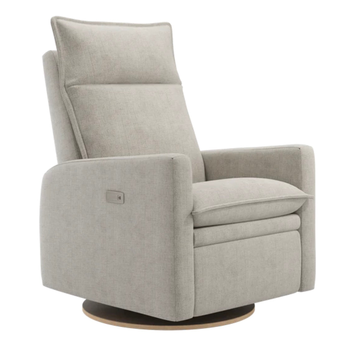 Jaymar BB - ARYA Upholstered Swivel Glider & Recliner with Footrest - Breather Driftwood Jaymar BB - Nursery Glider - 526-273-0773-056 Tiny Toes in Dreamland