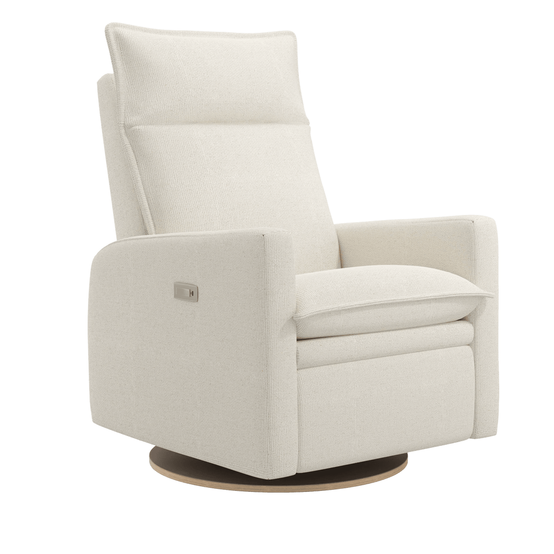 Jaymar BB - ARYA Upholstered Swivel Glider &amp; Recliner with Footrest - Henequen Ivory Jaymar BB - Nursery Glider - 526-273-0776-001 Tiny Toes in Dreamland