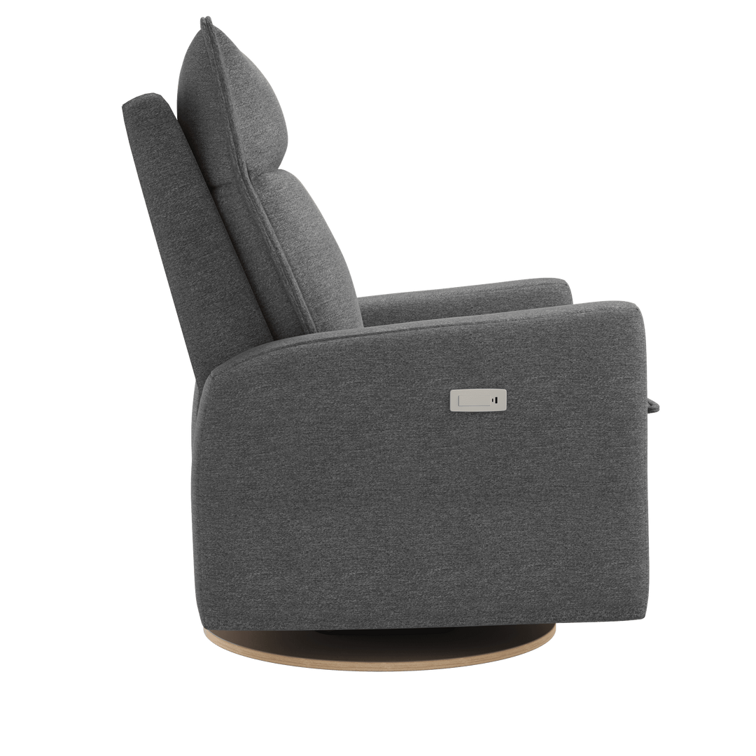 Jaymar BB - ARYA Upholstered Swivel Glider &amp; Recliner with Footrest - Nexus Charcoal Jaymar BB - Nursery Glider - 526-273-0130-059 Tiny Toes in Dreamland