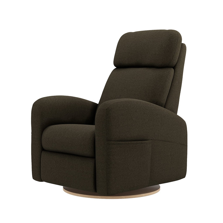Jaymar BB - HAILEY 523/527 20" Upholstered Swivel Glider &amp; Recliner with Footrest Jaymar BB - Nursery Glider - 523-273-0879-006-Mojo-Espresso Tiny Toes in Dreamland