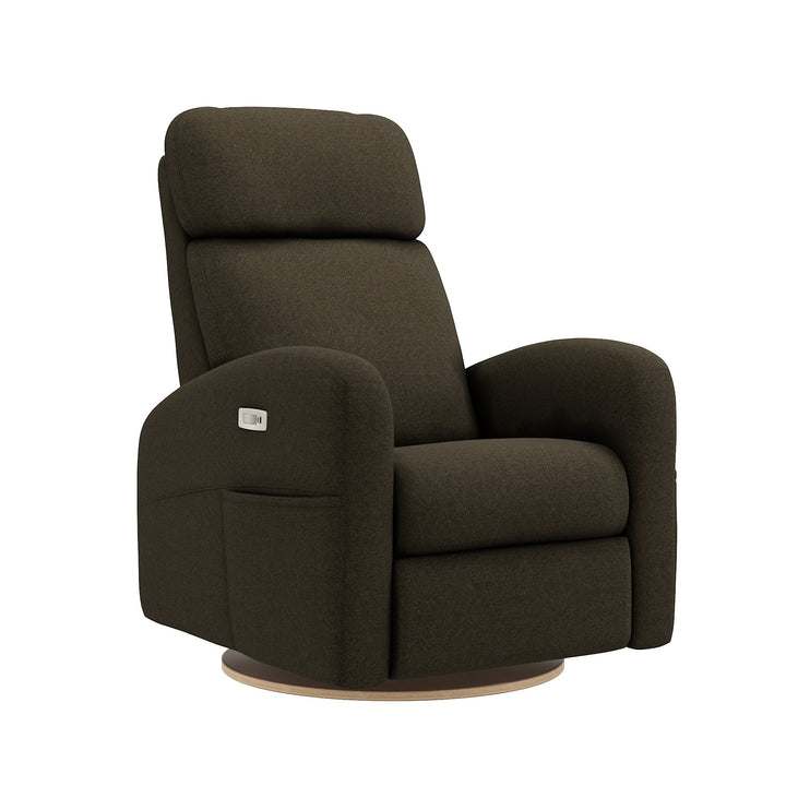 Jaymar BB - HAILEY 523/527 20" Upholstered Swivel Glider &amp; Recliner with Footrest Jaymar BB - Nursery Glider - 527-273-0879-006-Mojo-Espresso Tiny Toes in Dreamland