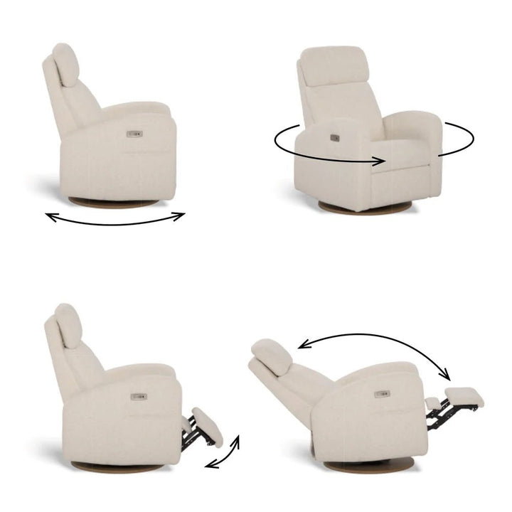 Jaymar BB - HAILEY 523/527 Upholstered Swivel Glider &amp; Recliner with Footrest Jaymar BB - Nursery Glider - 527-273-0773-056 Tiny Toes in Dreamland